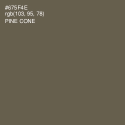 #675F4E - Pine Cone Color Image